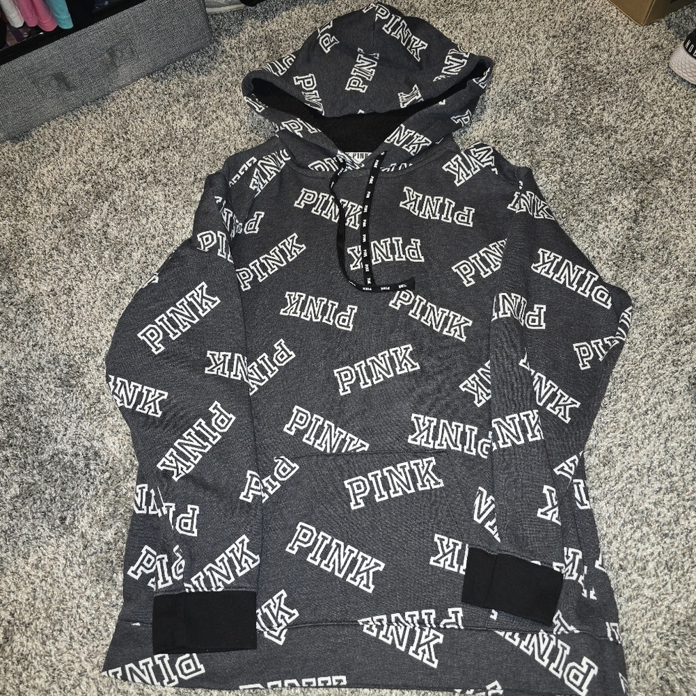 PINK Victoria's Secret Charcoal Hoodie